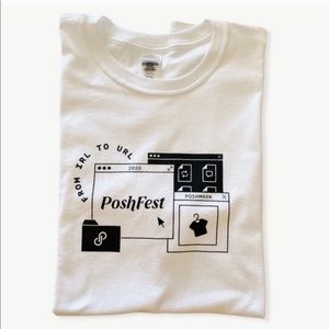 New Poshmark Poshfest 2020 White tee